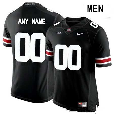 Men%27s Ohio State Buckeyes Customized College Football Nike Black Limited Jersey